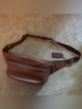 Vintage Coach Canteen waist Pouch British tan Fanny pack sling bag 0515